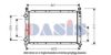 AKS DASIS 1003601 Radiator, engine cooling
